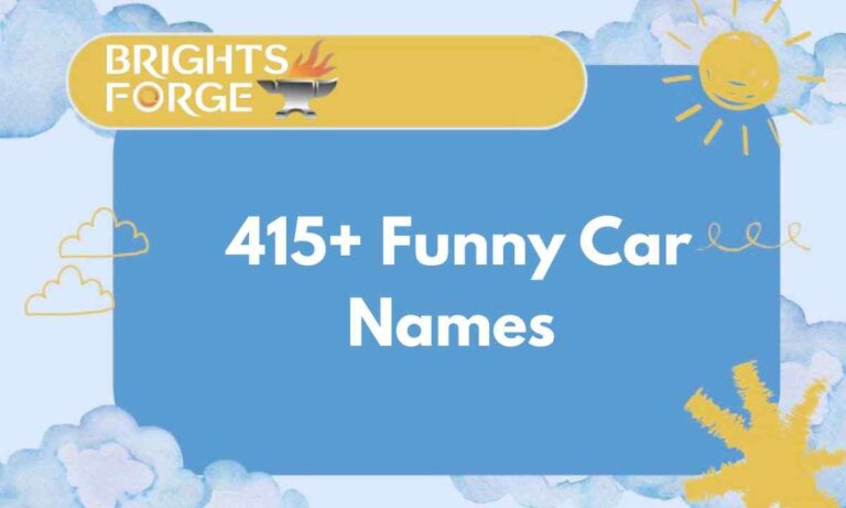 Funny Car Names