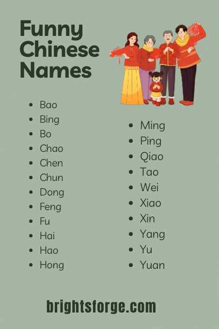 Funny Chinese Names