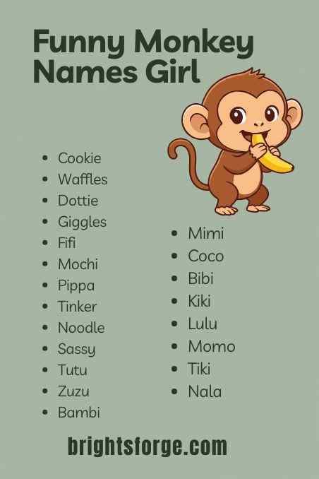 Funny Monkey Names Girl