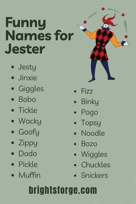 Funny Names for Jester