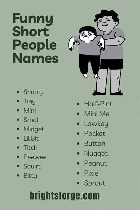 Funny Short People Names