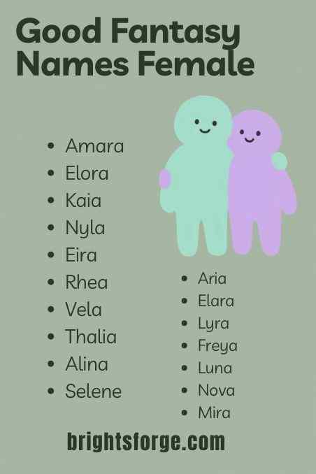 Good Fantasy Names Female