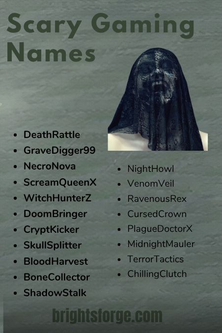 Scary Gaming Names