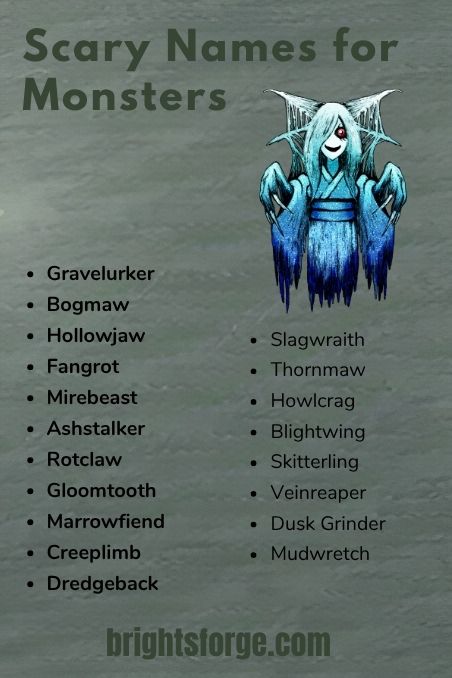 Scary Names for Monsters