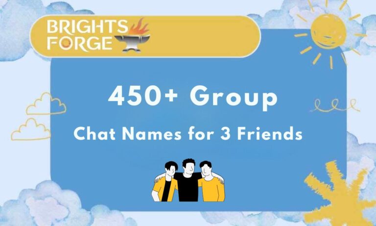 450+ Group Chat Names for 3 Friends
